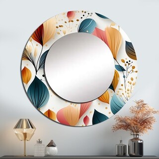 Designart "Botanical Pastel Color Floral Pattern" Botanical Bathroom ...